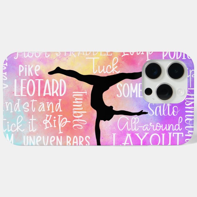 Gymnastics Words Rainbow Ombre   Case-Mate iPhone Case (Back (Horizontal))