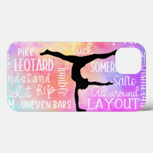 Gymnastics Words Rainbow Ombre   iPhone 13 Case