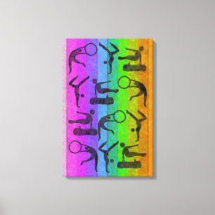 GYMNASTICS Wrapped Canvas Print