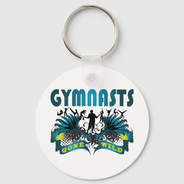 Gymnasts Gone Wild Key Ring (Front)