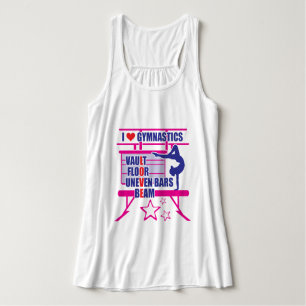Gymnasts- I Love Gymnastics Singlet