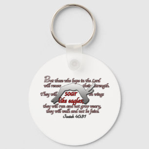 Gymnasts Soar Like Eagles Key Ring