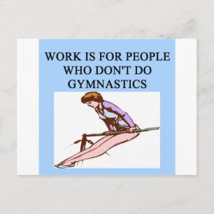 gymnist's delight postcard