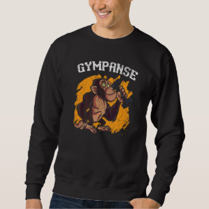 Gympanse Chimpanzee Monkey Wildlife Animal Zookee Sweatshirt