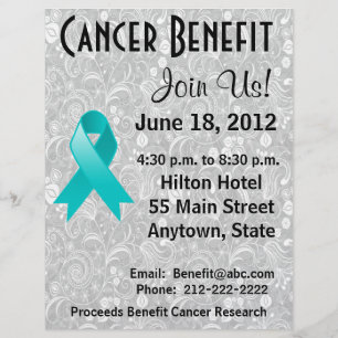 Gynaecologic Cancer Benefit Floral Flyer
