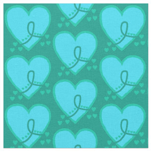 Gynaecological, cervical, ovarian Survival Heart Fabric