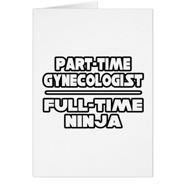 Gynaecologist / Ninja (Front)