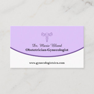Gynaecologist Obstetrician OBGYN Card with QR Code