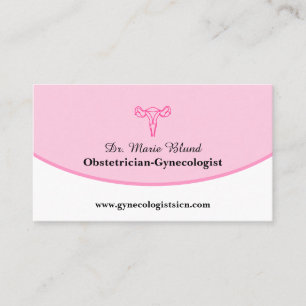 Gynaecologist Obstetrician OBGYN Card with QR Code