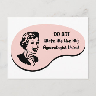 Gynaecologist Voice Postcard