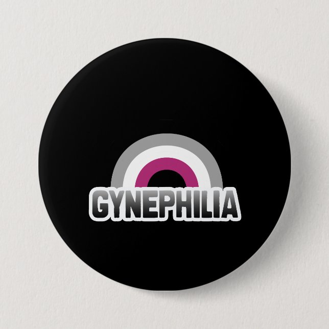 Gynephilia Pride 7.5 Cm Round Badge (Front)