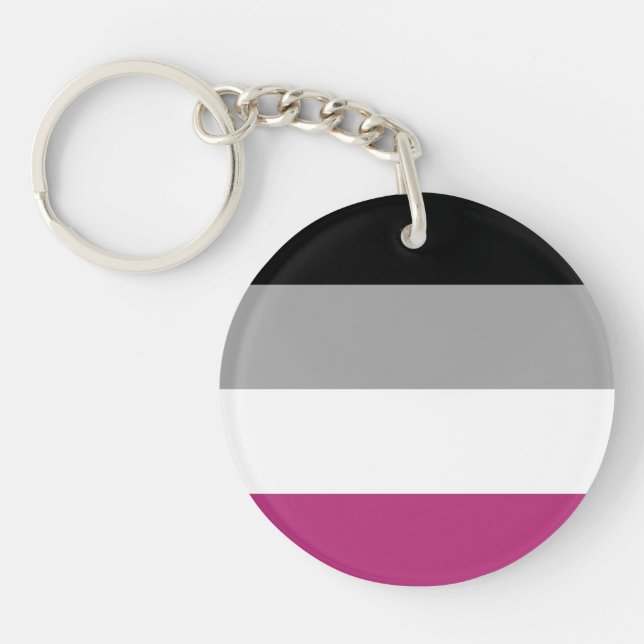 Gynephilia Pride Flag Key Ring (Front)