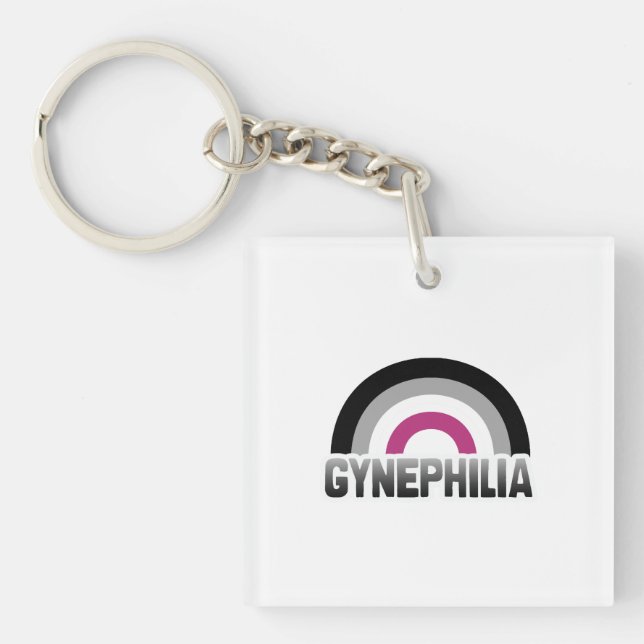 Gynephilia Pride Key Ring (Front)