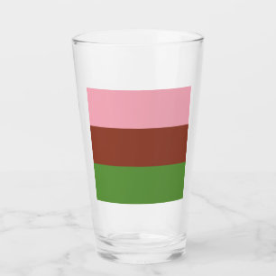 Gynosexual Pride Flag Glass