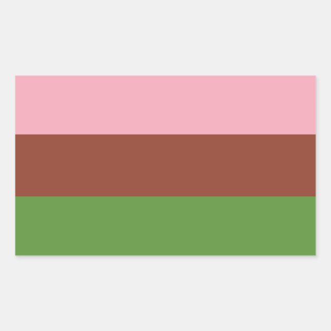 Gynosexual Pride Rectangular Sticker (Front)