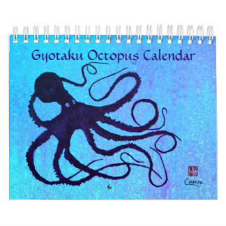Gyotaku Octopus - Small Calendar