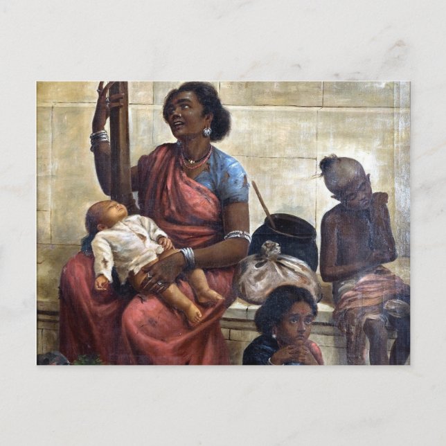 Gypsies - Raja Ravi Varma Postcard (Front)