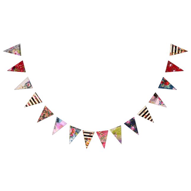 Gypsy, boho style, multiple colours and designs bunting  (All)