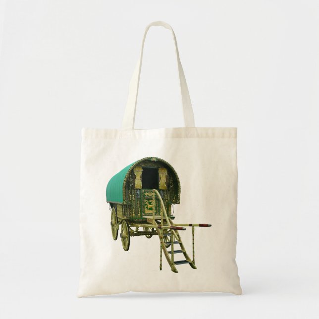 Gypsy bowtop caravan tote bag (Front)