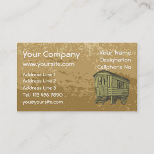 Gypsy caravan wagon business card