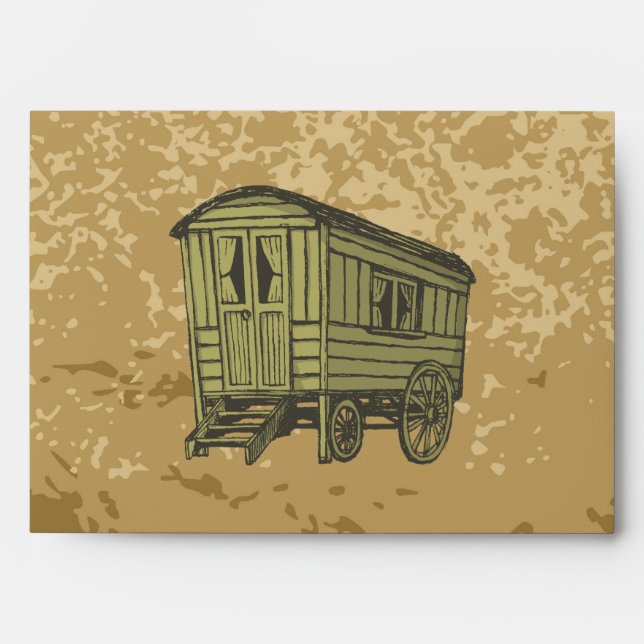 Gypsy caravan wagon envelopes (Front)