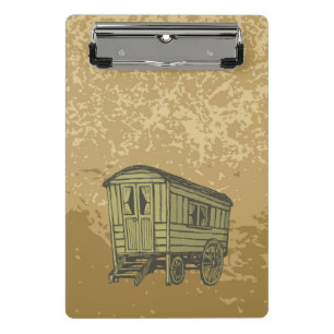 Gypsy caravan wagon mini clipboard