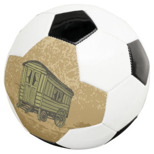 Gypsy caravan wagon soccer ball