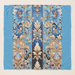 Gypsy Cowgirl Western Pastel Floral Damask  Scarf<br><div class="desc">Gypsy Cowgirl Western Pastel Blue Floral Damask square scarf. Bring timeless elegance and feminine charm into your life with this fashionable wrap featuring a lovely, intricate Western-inspired floral damask design ideal for adding flair to modern cowgirl fashion. Details reminiscent of tooled leather and vintage western fabric patterns make it a...</div>