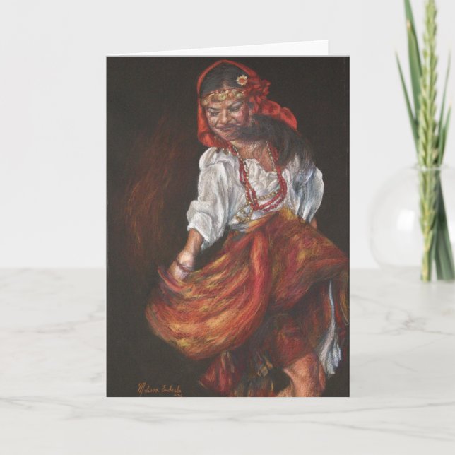 Gypsy Dancer Holiday Card (Front)