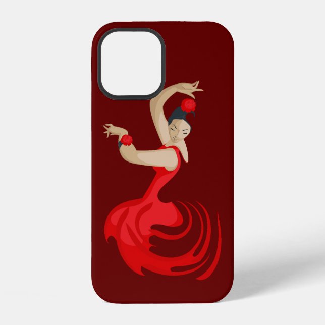 Gypsy Flamenco Dancer iPhone Case (Back)