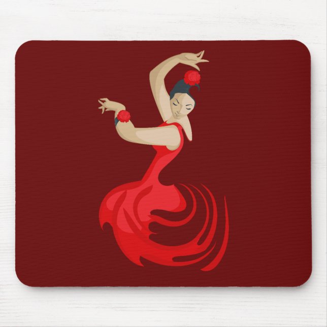 Gypsy Flamenco Dancer Mouse Pad (Front)