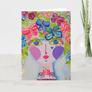 Gypsy Garden Girl Mariposa - Note Card