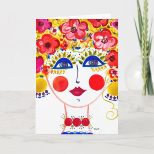 Gypsy Garden Girl Primavera - Note Card