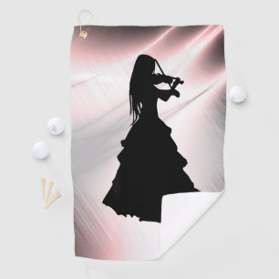 Gypsy Girl Plays Violin Golf Towel