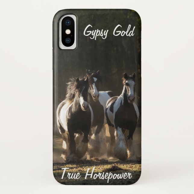 Gypsy Gold Gypsy Vanner Horsepower phone case (Back)