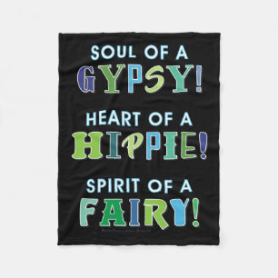 GYPSY, HIPPIE, FAIRY FLEECE BLANKET