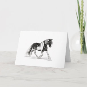 Gypsy Horse Stay Strong and Trot On! Card