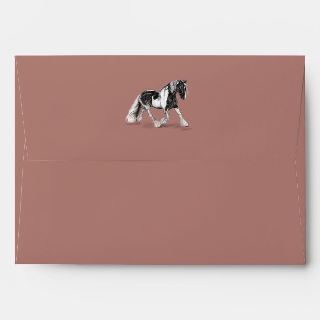 Gypsy Paint Horse Envelope (Back (Top Flap))