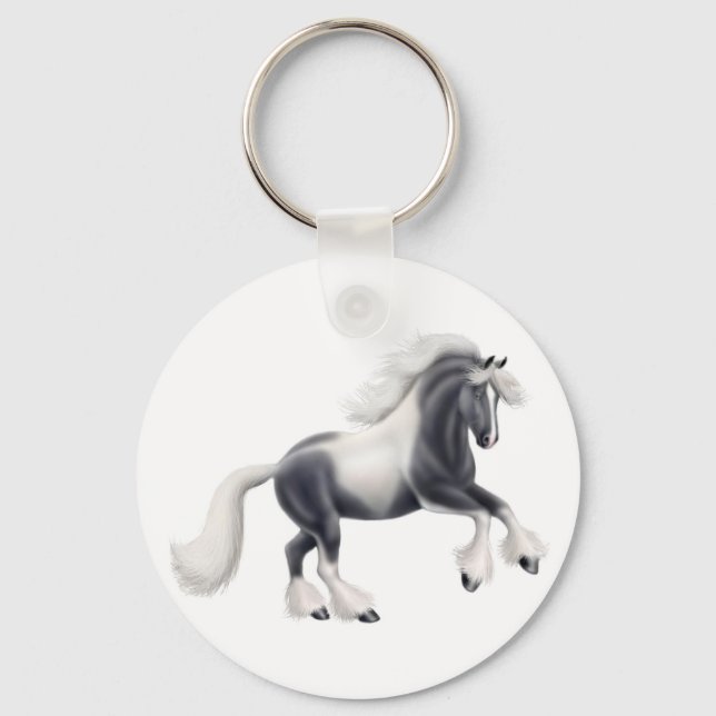 Gypsy Paint Horse Keychain (Front)