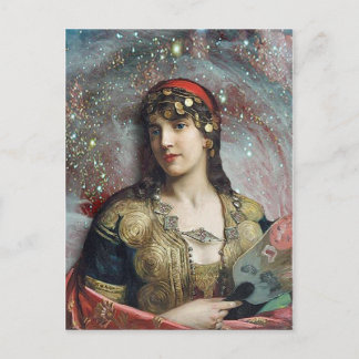 Gypsy Princess, altered art Postcard