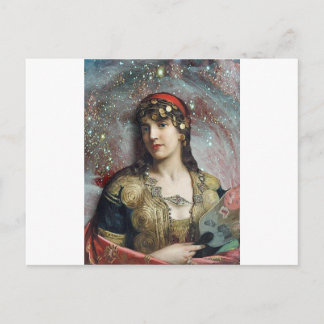 Gypsy Princess, altered art Postcard