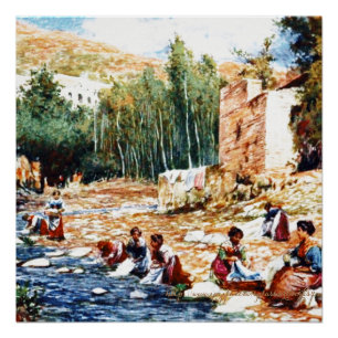 "Gypsy(Romani) Washday" Poster