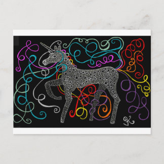 Gypsy the magic unicorn complete postcard