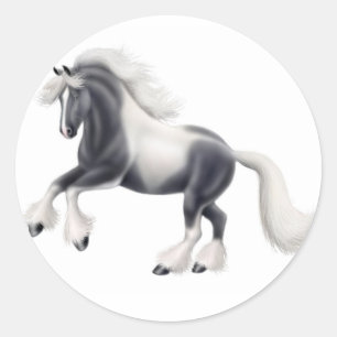 Gypsy Vanner Cob Horse Sticker