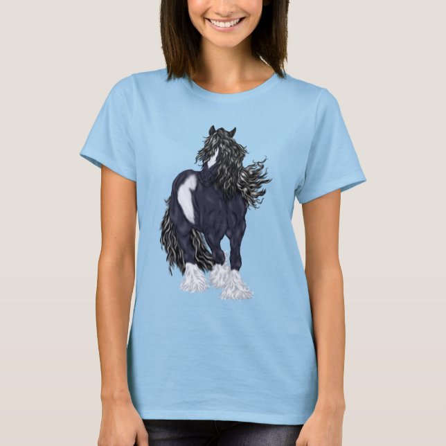Gypsy Vanner Draught Horse T-Shirt (Front)
