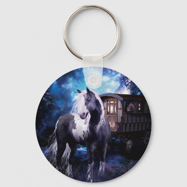Gypsy Vanner Dreams Key Ring (Front)