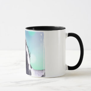 Gypsy Vanner Horse 11 oz. Black/White Coffee Mug