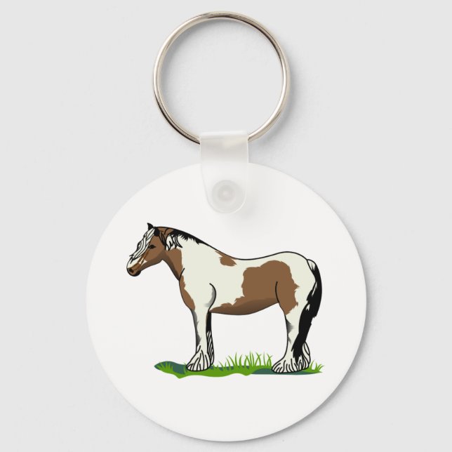 Gypsy Vanner Key Ring (Front)