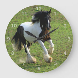 Gypsy Vanner Large Clock