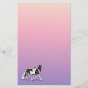 Gypsy Vanner Paint Horse Stationery Paper